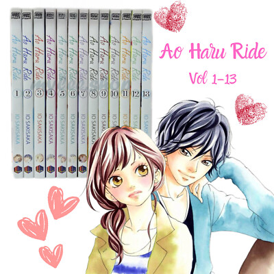 AO HARU RIDE Manga Vol.1-13 Full Complete Set English Vers. Comic by Io Sakisaka