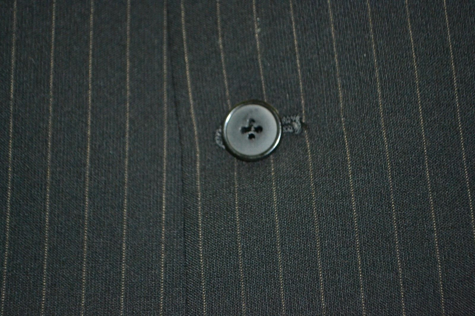 Burberry London Men Wool Black Stripe 3 Front Button Suit Sz 48L Wst 40x28 thumbnail 9