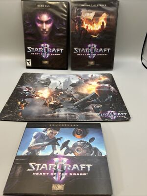 StarCraft II: Heart Of The Swarm (PC/WIN DVD-ROM, 2012) Everything Shown VG1529