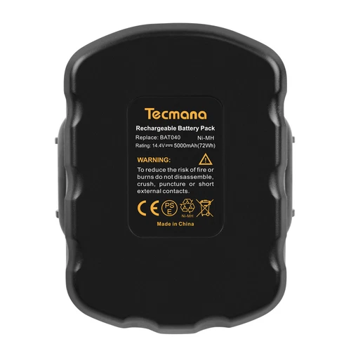 Tecmana 5.0AH 14.4V Battery for Bosch 2607335276 2607335533 BAT038 BAT040 BAT041 - Picture 7 of 12