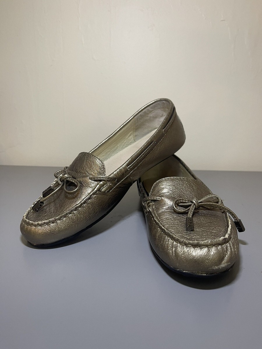 Clothing Leather Loafers Michael Kors Daisy Moccasin Shoes MICHAEL