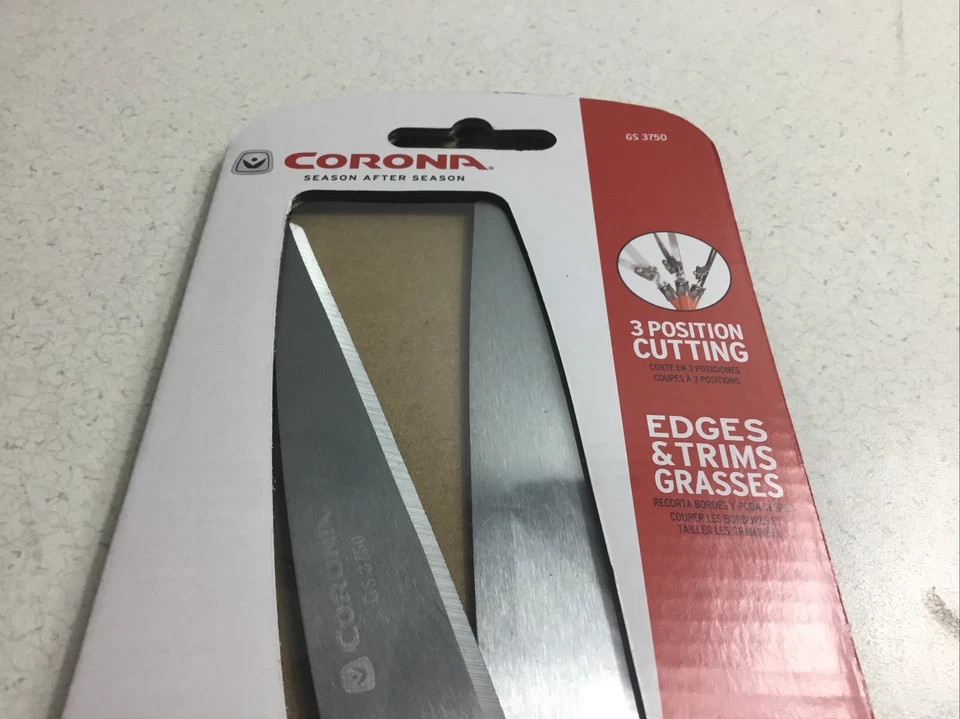 Cizalla de césped Corona GS 3750 ajustable giratoria mango rojo afilado 3 posiciones cromo Foto 3 de 4