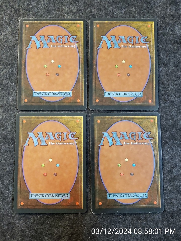 4X Snow-Covered Plains Ice Age PLD Basic Land MAGIC THE GATHERING