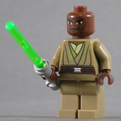 LEGO  STAR WARS Clone Wars  Figur Mace Windu Minifig Jedi 8019 7868 Lichtschwert