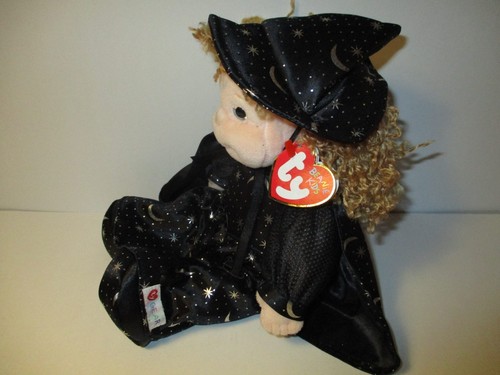 Ty Beanie Kid Princess Doll Halloween In Witch Outfit Clothes Retired No Broom - Picture 2 of 6