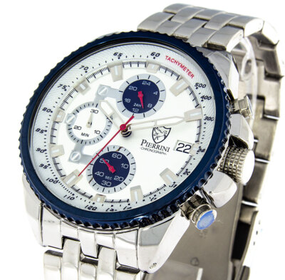 Pierrini Herrenuhr Chronograph Ref. 291022500002 Stoppuhr Datum Tachymeter