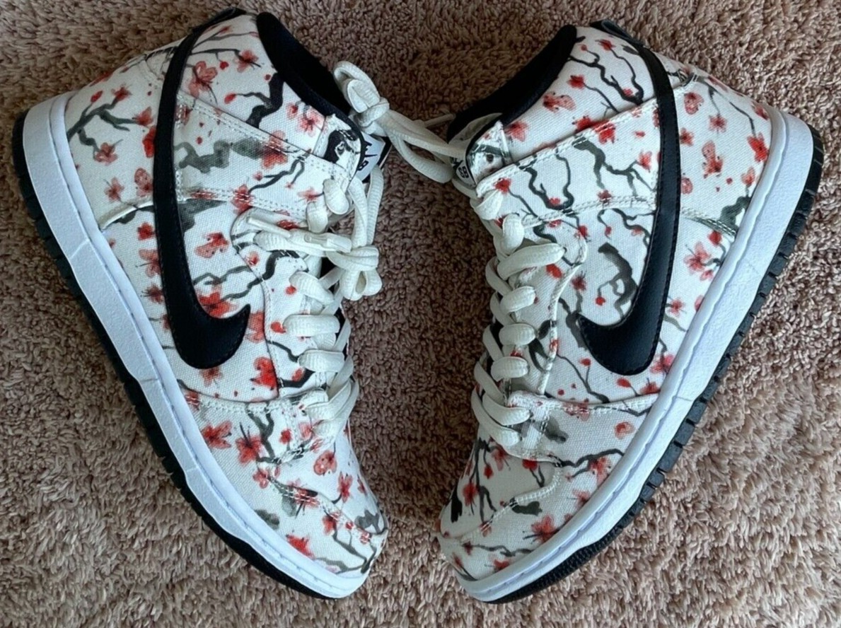 Size 7.5 - Nike SB Dunk Pro High Cherry Blossom for sale