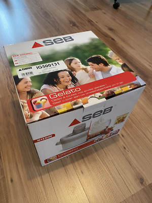 Eismaschine SEB Gelato IG500131, Eiscreme, Sorbets, gefrorenen Joghurt