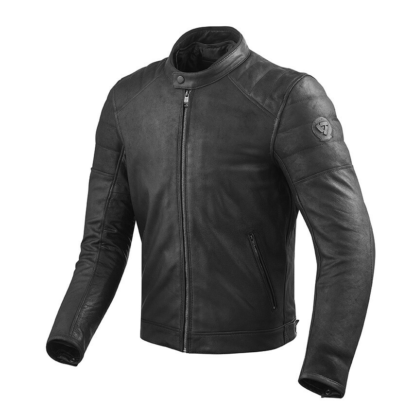 Giacca da Moto in Pelle di Bufalo - Rev'it Stewart - colore Nero - Taglia 46 ITA