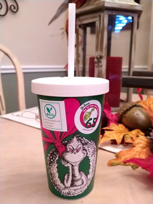 DR.SEUSS HOW GRINCH STOLE CHRISTMAS NEW TUMBLER ECO FRIENDLY 65TH ANNIVERSARY