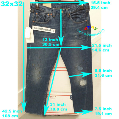LEVIS VINTAGE CLOTHING 1947 501XX STRAIGHT LEG JEANS MENS SIZE