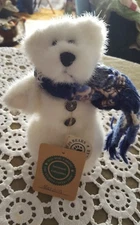 RETIRED WITH TAGS BOYDS PLUSH  ♡ 6.5" JOINTED ARMS  WHITE BEAR ♡ MARVIN SNOWBEAR