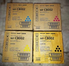 Genuine Set of 4 Ricoh 842083/4/5/6 CMYK Toner Cartridges Ricoh/Savin/Lanier