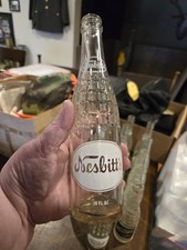 NESBITT'S CALIFORNIA 60s 10OZ SODA POP BOTTLE RARE GLASS LOS ANGELES VTG 