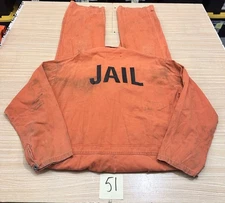 Vintage GCA Jail Orange Jumpsuit Prison Inmate Prisoner Size 48 L