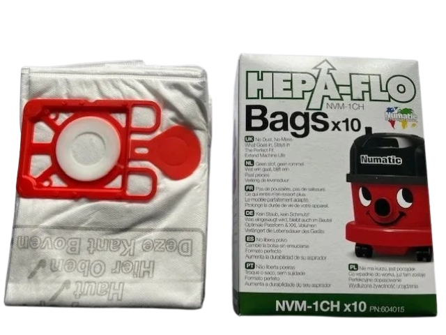 20 x Genuine Henry Hoover Bags Hetty Cleaner Hepa Numatic HEPAFLO NVM-1CH