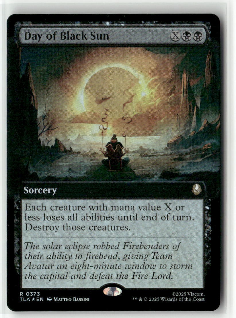 MTG Day of Black Sun 0373 Foil (Extended Art) Avatar TLA NM | eBay