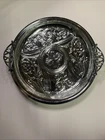 McKee ROCK CRYSTAL Round 5-Part RELISH Tray Platter 1" tall and 11-1/4" Diameter
