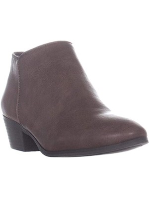 STYLE & COMPANY Womens Brown Padded Wileyy Almond Toe Block Heel Booties 9.5 M