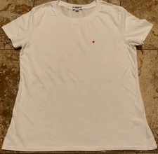 SUB URBAN RIOT HEART LOGO T-SHIRT ( SIZE MEDIUM ) WHITE PREOWNED