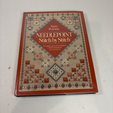 Needlepoint Stitch by Stitch Anna Pearson Hardback dust cover 1987 Signed Copy
