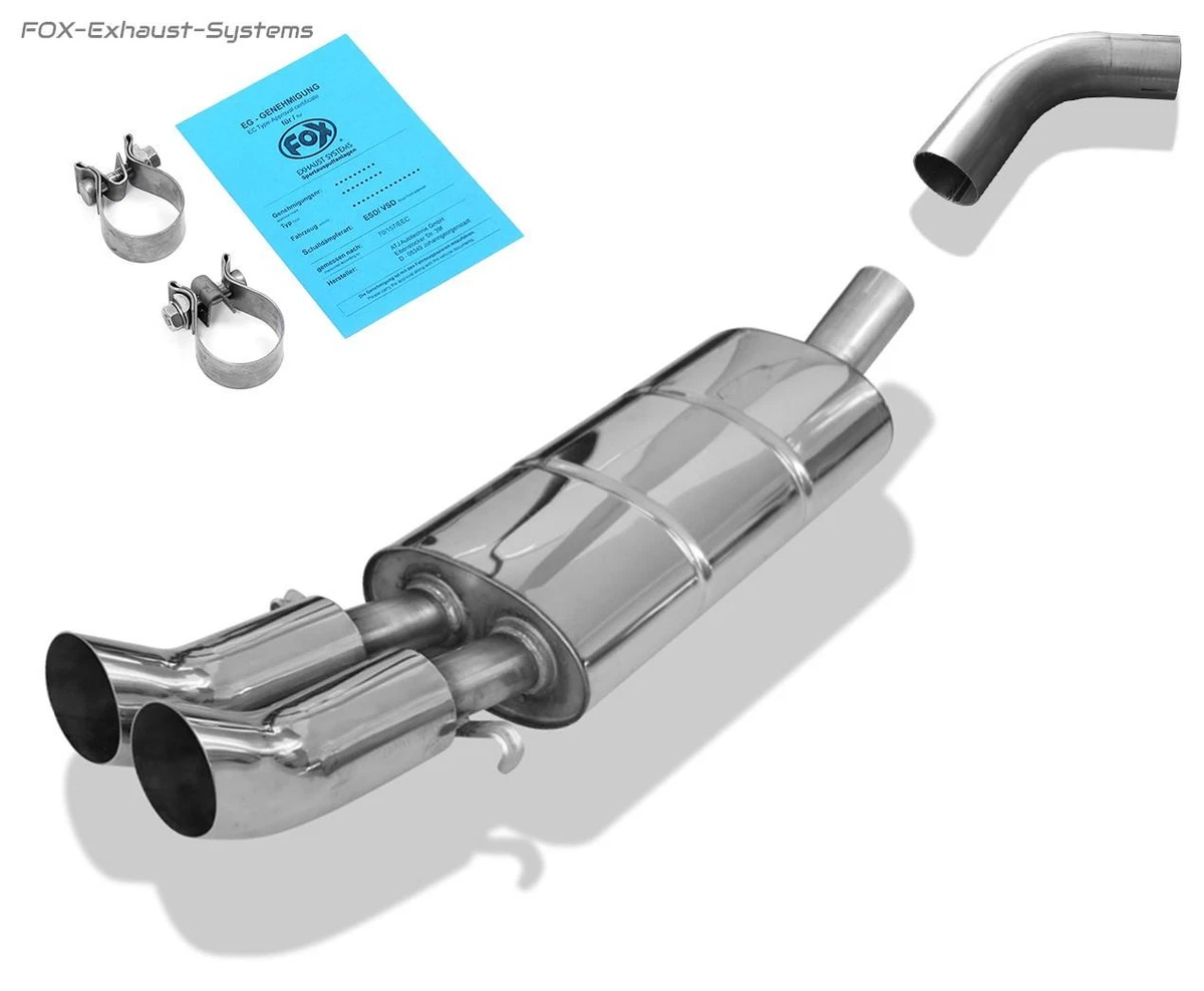Silencieux Intermédiaire MTS Pour Audi Cabriolet B3 2.0E, Coupé B3 2.0, 80 B4 Avant 2.0E - Neuf