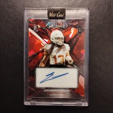#1/7 Jordan Whittington Rookie Auto Red Cracked Ice 2023 Wild Card Metallix