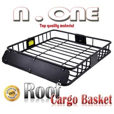 Universal Fit 43x38 Rooftop Storage Rack Cross Bars Cargo Roof Basket Carrier