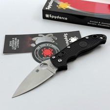 Spyderco MANIX 2 Lightweight Black FRCP Handle Folding Knife C101PBK2