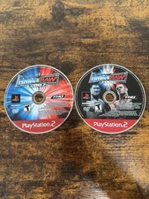 Tested PS2 Game Disc Lot WWE Smackdown vs Raw 2006 & 2007