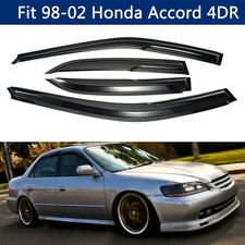 Fits 1998-2002 Honda Accord 4dr Sedan Mugen Style Window Vent Visors Rain Guards Fits 1998-2002 Honda Accord 4dr Sedan Mugen Style Window Vent Visors Rain Guards