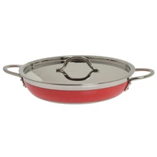 Bon Chef 5-Ply Classic Country French Collection 2 qt Round Red Casserole 