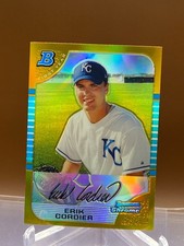 2005 Bowman Chrome Gold Refractors #207 Erik Cordier rookie parallel /50