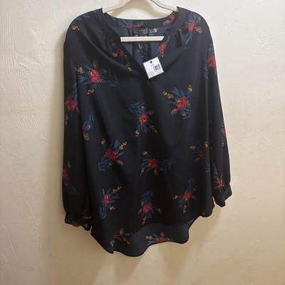 Madison Curvy 2X black floral essentials fall from Belk Original $79 W/ Measurem