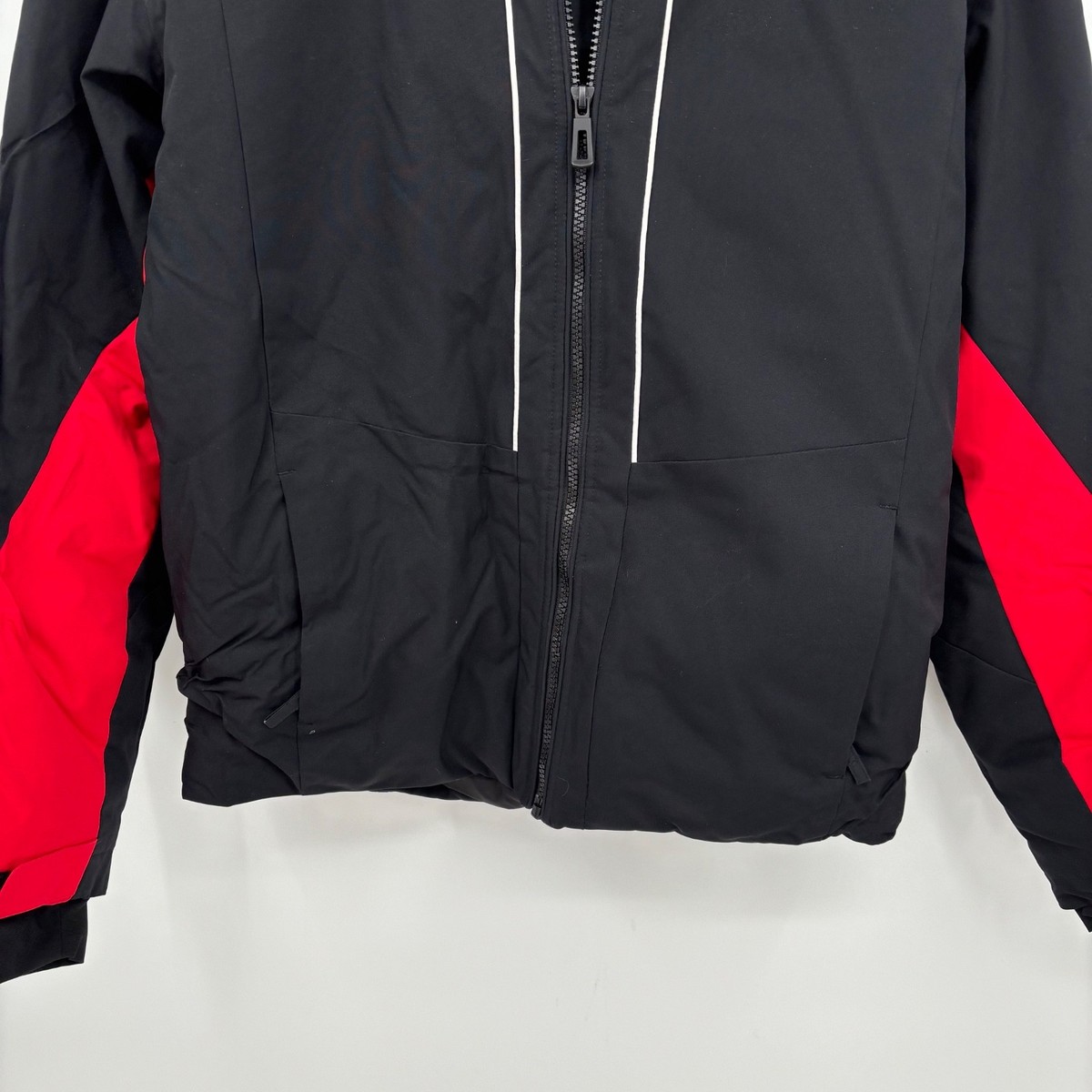 Rossignol Jacket Long Sleeve Full Zip Outdoors Ski Red Black Size