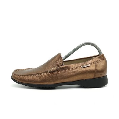 Mephisto Damen Mokassin Slipper Bronze Leder Low-Top Handgenäht Classic EU 38