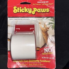 Sticky Paws Stops Cats from Destroying Furniture 32.8' Roll NO Scratching Tape