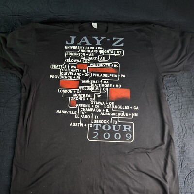 Vintage 2009 Jay Z - Deadstock - The BluePrint 3 Tour Double Sided