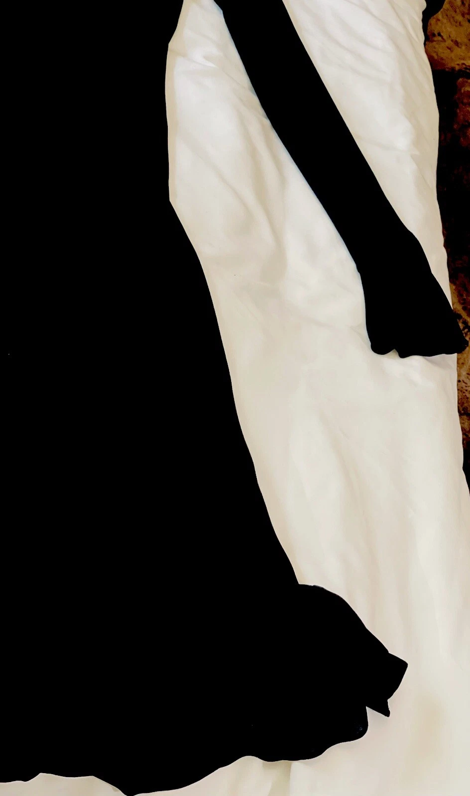 AUTENTICO ABITO VINTAGE VERSACE BLACk Jersey CORDINI Ruffles anni 2000