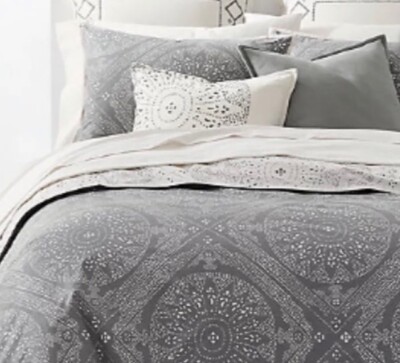 RALPH LAUREN LUKE MEDALLION GREY/CREAM QUEEN