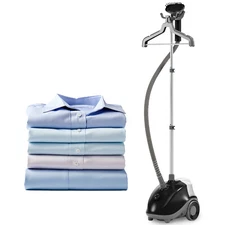MCQ Standing Garment Steamer 1500W Powerful Steamer for Clothes with Roll Wheels