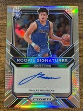 2020-21 PANINI PRIZM JOSH GREEN ROOKIE SIGNATURES SILVER PRIZM RC AUTO SP
