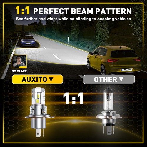 2/4/8X H4 9003 LED Headlight Bulbs Kit Lamp Car 6500K Globes High Low Beam 12V - Picture 5 of 14