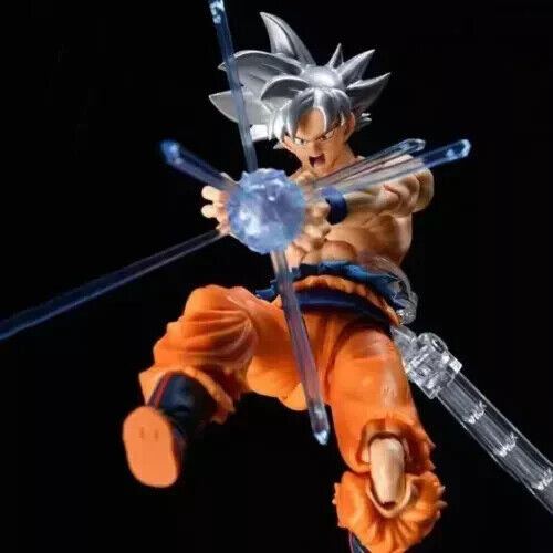 Anime Dragon Ball Z SHF Son Goku Ultra Instinct White 6" Action Figure Toy Boxed - Picture 4 of 7