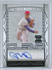 Royber Salinas 2022 Leaf Trinity Clear Autograph Rookie #3/99