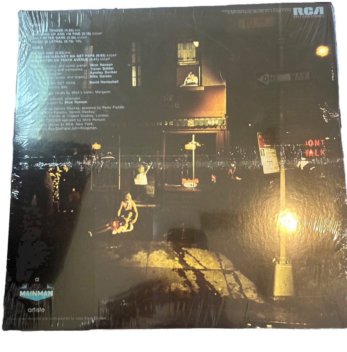 洋楽 MICK RONSON Slaughter On 10th Avenue LP Mick Ronson~Slaughter On 10th Avenue LP (BOWIE) RCA APL1