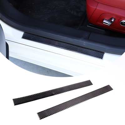 Carbon Fiber Door Plate Scuff Sill Panel Trim Für Maserati Ghibil 2014-2022
