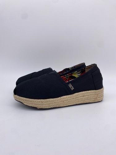 bobs wedge canvas shoe