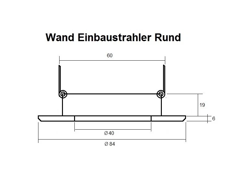 LED Wand Einbaustrahler Treppen Stufen Einbauspots Einbauleuchte IP44 Rund - Bild 3 von 4