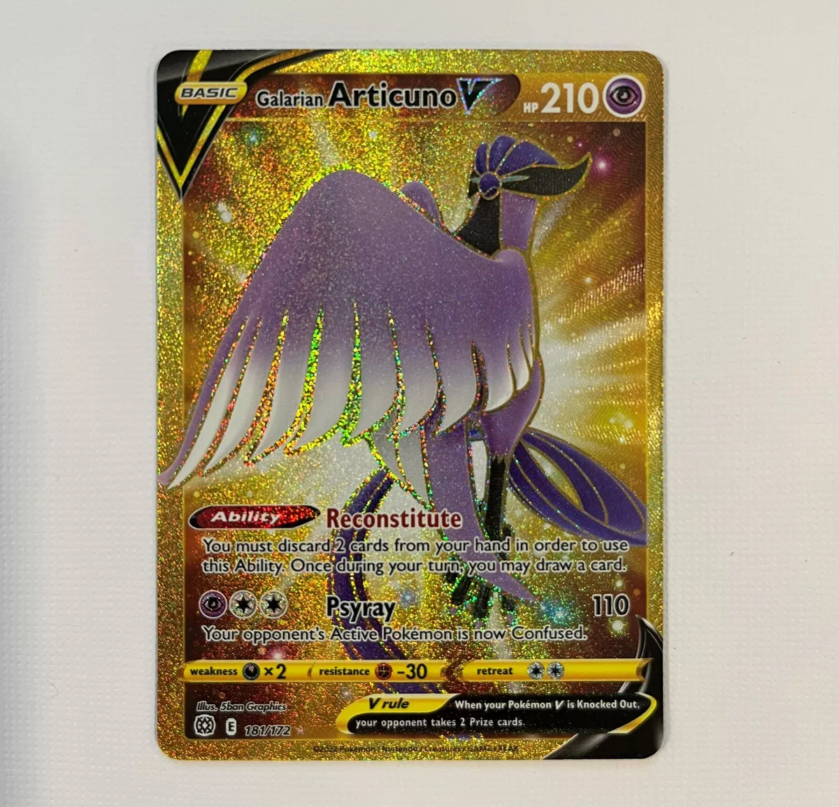  Galarian Articuno V 181/172 Brilliant Stars - Secret